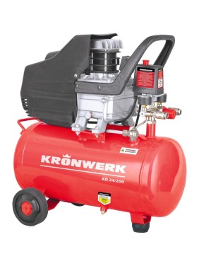 Воздушный компрессор KRONWERK KD 24 200, 1,5 кВт, 198 л мин, 24 л 58041