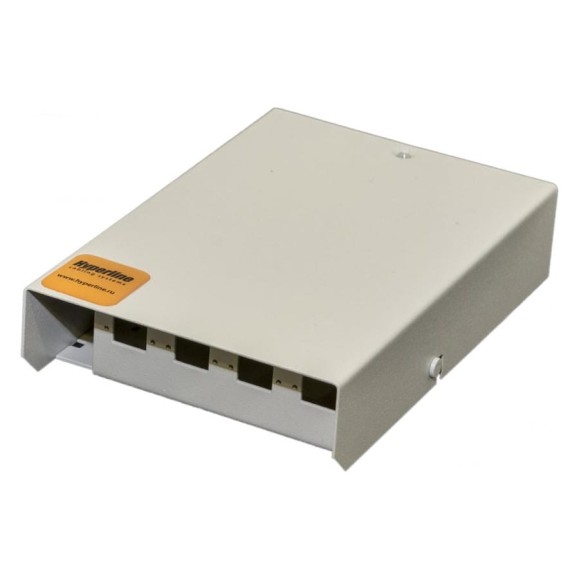 Универсальный настенный оптический бокс Hyperline, FO-WBY-4UN-MK, на 4 порта SC, duplex LC 375910 Универсальный настенный оптический бокс Hyperline, FO-WBY-4UN-MK, на 4 порта SC, duplex LC 375910