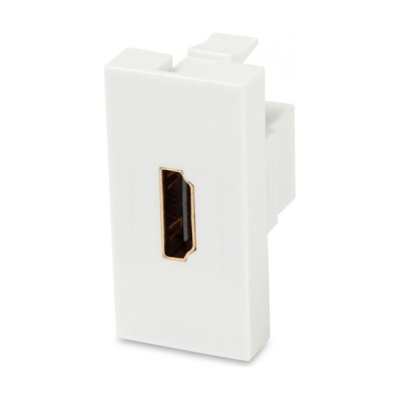 Модуль розетки HDMI Hyperline M45/2-HDMI-WH, 1М, 45x22.5мм, белый 250104 Модуль розетки HDMI Hyperline M45/2-HDMI-WH, 1М, 45x22.5мм, белый 250104