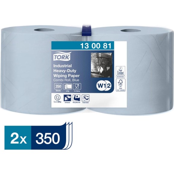Индустриальная бумага TORK Advanced Wiper 440 Blue Performance 2 рулона в упаковке арт. 130081 11110 Индустриальная бумага TORK Advanced Wiper 440 Blue Performance 2 рулона в упаковке арт. 130081 11110