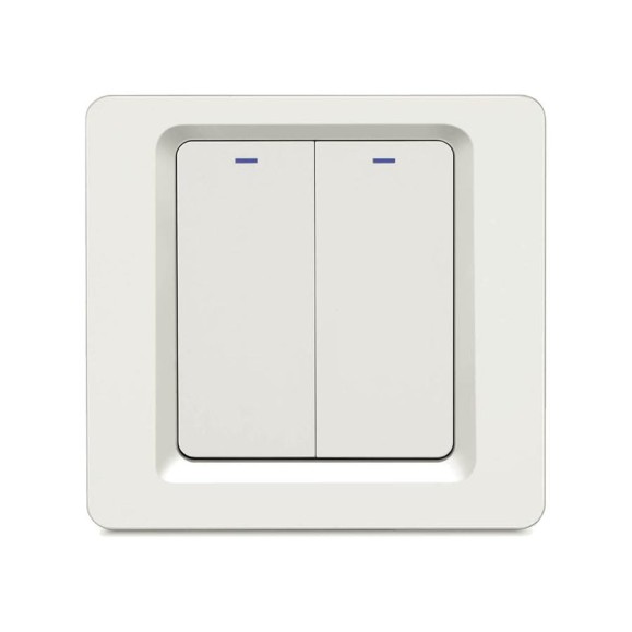 Умный встраиваемый Wi-Fi выключатель Hiper IoT Switch B02, 2 линии, белый 524517 Умный встраиваемый Wi-Fi выключатель Hiper IoT Switch B02, 2 линии, белый 524517