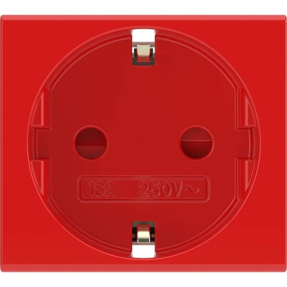 Розетка 1-м VIVA 2 модуля, красная DKC 45015 Розетка 1-м VIVA 2 модуля, красная DKC 45015
