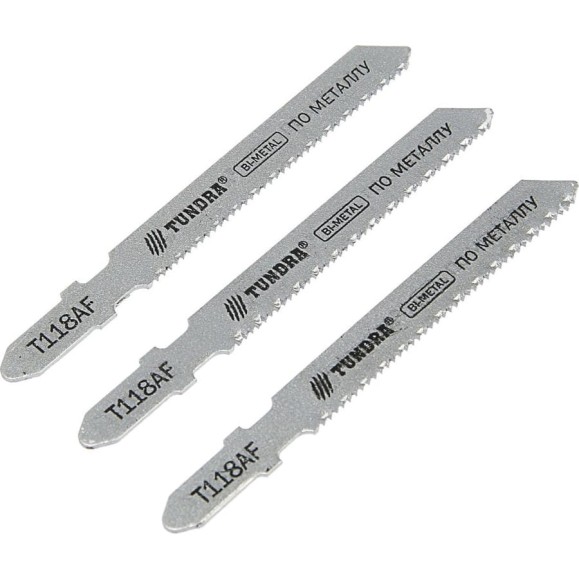 Пилки по металлу для лобзика (3 шт; 50/75х1.2 мм; BIMETAL; T118AF) TUNDRA 2706865 Пилки по металлу для лобзика (3 шт; 50/75х1.2 мм; BIMETAL; T118AF) TUNDRA 2706865
