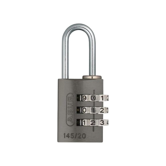 Навесной кодовый замок ABUS 145/20 E/EFSPP TITANIUM 64927 Навесной кодовый замок ABUS 145/20 E/EFSPP TITANIUM 64927