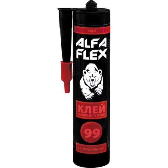 Клей ALFAFLEX жидкие гвозди, суперсильный, бежевый, 280 мл 534265 Клей ALFAFLEX жидкие гвозди, суперсильный, бежевый, 280 мл 534265