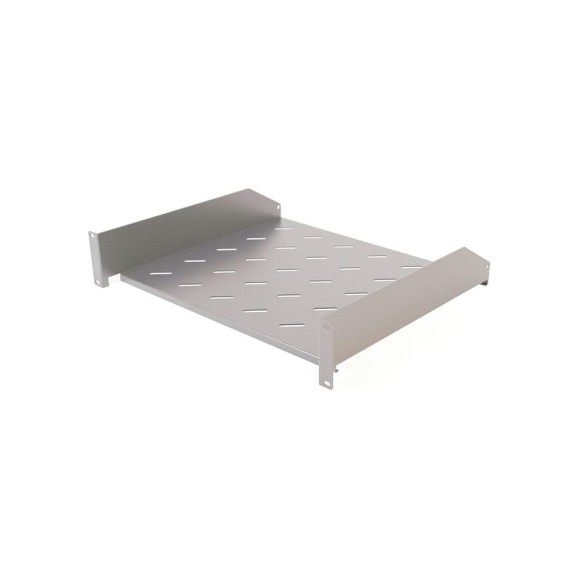 Угловая полка Hyperline TAL3-2U-400-RAL7035 с перфорацией 19, 2U, ширина 440 мм 433676 Угловая полка Hyperline TAL3-2U-400-RAL7035 с перфорацией 19, 2U, ширина 440 мм 433676