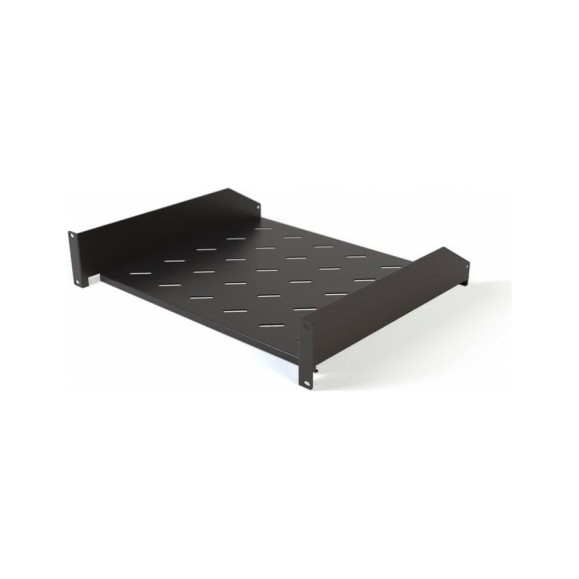 Угловая полка Hyperline TAL3-2U-400-RAL9005 с перфорацией 19, 2U, ширина 440 мм 431072 Угловая полка Hyperline TAL3-2U-400-RAL9005 с перфорацией 19, 2U, ширина 440 мм 431072