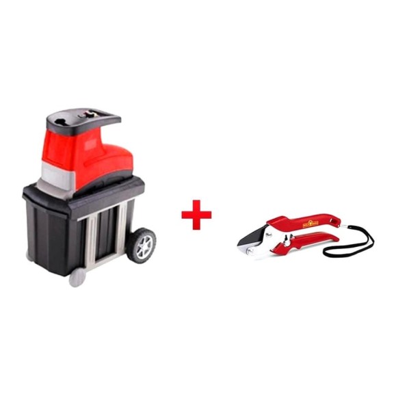 Садовый электроизмельчитель IKRA Mogatec GSLN 2600 + классический секатор Wolf Garten RS 19 П81002860 Садовый электроизмельчитель IKRA Mogatec GSLN 2600 + классический секатор Wolf Garten RS 19 П81002860