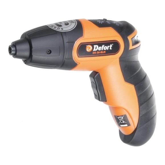Аккумуляторная отвертка DEFORT DS-36-BLiK 98295696 Аккумуляторная отвертка DEFORT DS-36-BLiK 98295696