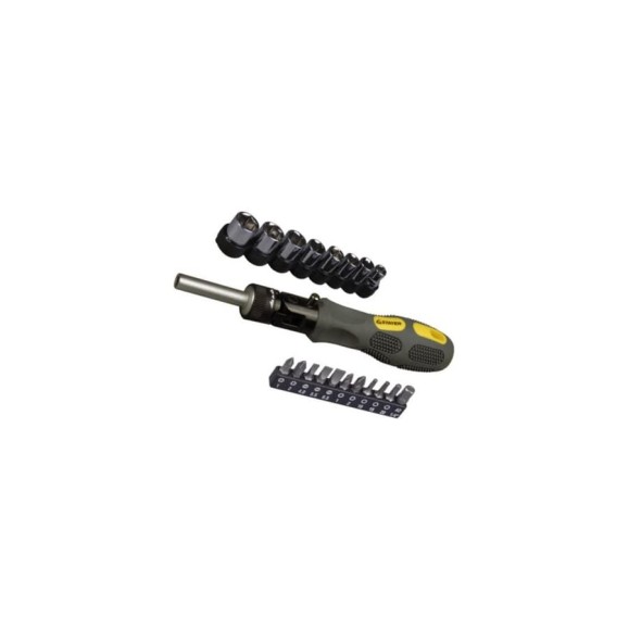 Отвертка STAYER MAX-GRIP 20 предметов 2585-H20 G Отвертка STAYER MAX-GRIP 20 предметов 2585-H20 G