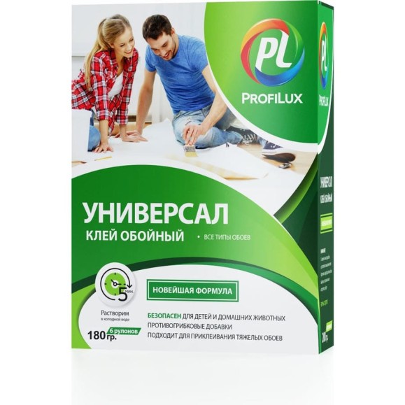 Обойный клей Профилюкс УНИВЕРСАЛ 180г МП00-000266 Обойный клей Профилюкс УНИВЕРСАЛ 180г МП00-000266