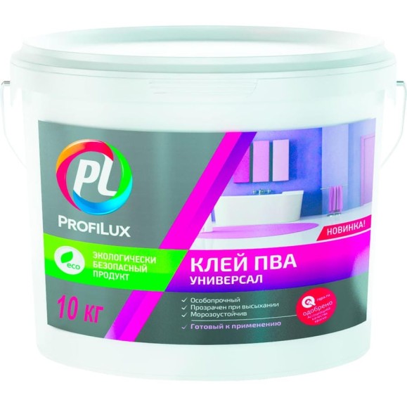 Клей ПВА Профилюкс УНИВЕРСАЛ 10кг. МП005929