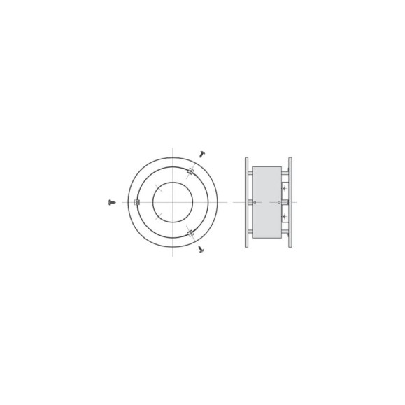 Оголовок d 80 для плоской кровли с крепежными винтами Ariston 3318031 Оголовок d 80 для плоской кровли с крепежными винтами Ariston 3318031