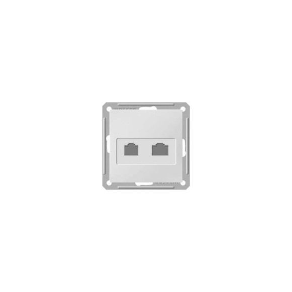 Двойная розетка, белая RJ11+RJ45 WESSEN 59 Schneider ELectric RSI-251TK5E-1-86 Двойная розетка, белая RJ11+RJ45 WESSEN 59 Schneider ELectric RSI-251TK5E-1-86
