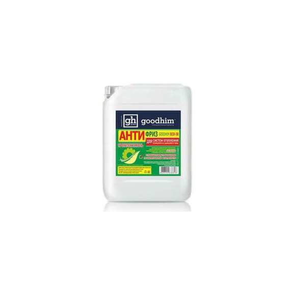 Антифриз на пропиленгликоле для систем отопления Goodhim зеленый ECO -30C - 20л 38825 Антифриз на пропиленгликоле для систем отопления Goodhim зеленый ECO -30C - 20л 38825