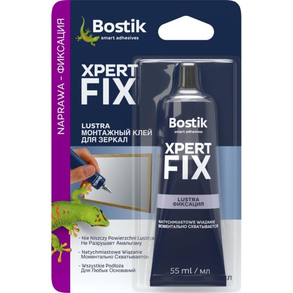Монтажный клей для зеркал Bostik XPERT FIX 55 мл 30611878 Монтажный клей для зеркал Bostik XPERT FIX 55 мл 30611878