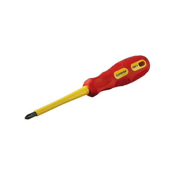 Диэлектрическая отвертка PH №2x100 мм MAX-GRIP Insulated STAYER 25828-2-100 G Диэлектрическая отвертка PH №2x100 мм MAX-GRIP Insulated STAYER 25828-2-100 G