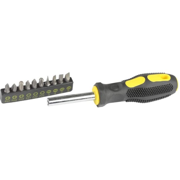 Набор STANDARD из отвертки с битами STAYER 25078-H10 Набор STANDARD из отвертки с битами STAYER 25078-H10