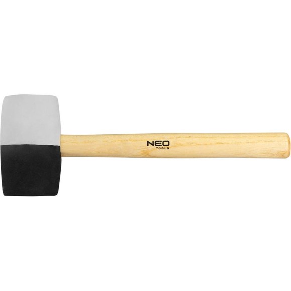 Резиновая киянка NEO Tools 63 мм, 680 г, черно-белая резина 25-068 Резиновая киянка NEO Tools 63 мм, 680 г, черно-белая резина 25-068