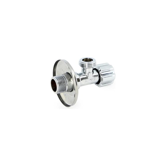 Вентиль для подключения бачков/смесителей Uni-Fitt НН 1/2", хром 185A2000