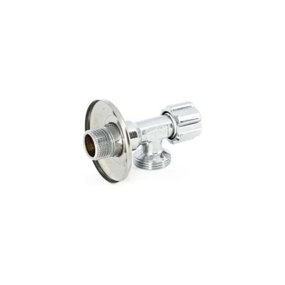 Вентиль Uni-Fitt  НН 1/2" х 3/4" для подкл. стиральных машин, хром 187A2300