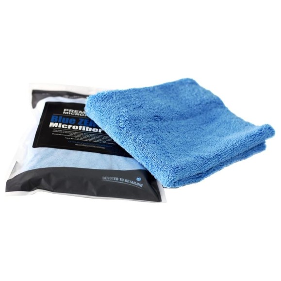 Микрофибровое полотенце без краев MaxShine голубое, 380 г/кв.м, 40x60 см 015855