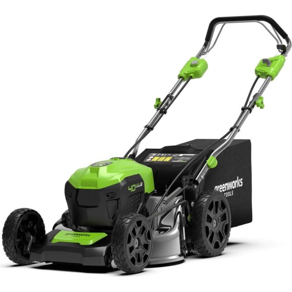 Бесщеточная самоходная аккумуляторная газонокосилка Greenworks GD40LM46SP 40 В, с 1 АКБ 4 А*ч и ЗУ 2506807UB Бесщеточная самоходная аккумуляторная газонокосилка Greenworks GD40LM46SP 40 В, с 1 АКБ 4 А*ч и ЗУ 2506807UB