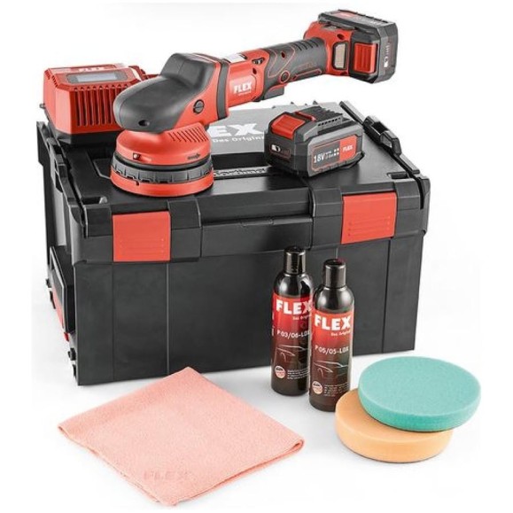 Аккумуляторная эксцентриковая полировальная машина FLEX XCE 8 125 18.0-EC/5.0 P-Set 461245 Аккумуляторная эксцентриковая полировальная машина FLEX XCE 8 125 18.0-EC/5.0 P-Set 461245