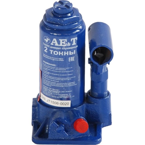 Бутылочный домкрат AE&T 2т T20202