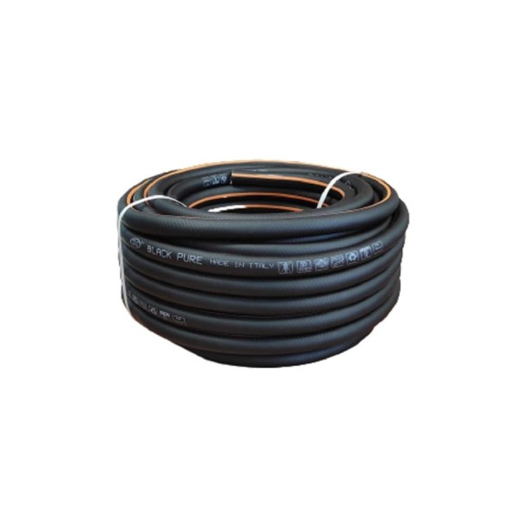Армированный противоскручивающийся 3-х слойный шланг GLQ BLACK PURE 50 м, 5/8" .BP 5/8" 50m Армированный противоскручивающийся 3-х слойный шланг GLQ BLACK PURE 50 м, 5/8" .BP 5/8" 50m