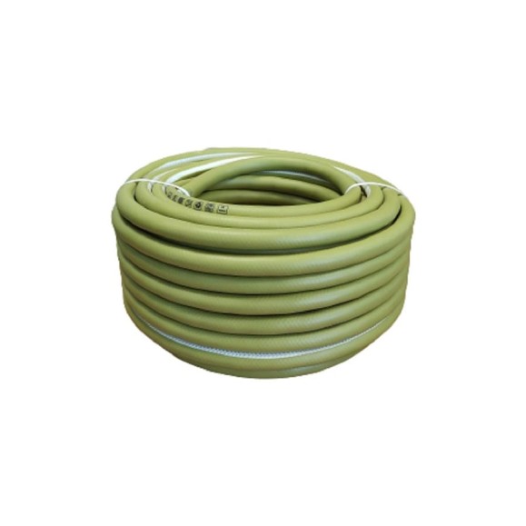 Армированный противоскручивающийся 3-х слойный шланг GLQ OLIVE PURE 25 м, 3/4" .OP 3/4" 25m