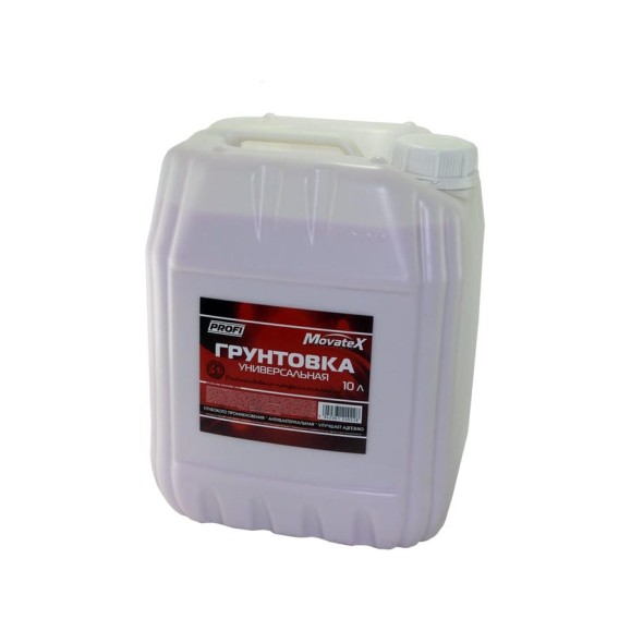 Универсальная грунтовка Movatex PROFI 10 л Т02300 Универсальная грунтовка Movatex PROFI 10 л Т02300
