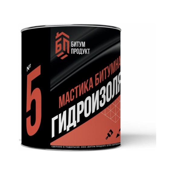 Битумная мастика БИТУМ ПРОДУКТ гидроизоляционная 2 кг BP-18 Битумная мастика БИТУМ ПРОДУКТ гидроизоляционная 2 кг BP-18