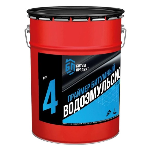 Праймер водоэмульсионный БИТУМ ПРОДУКТ, 21,5 кг, BP-4