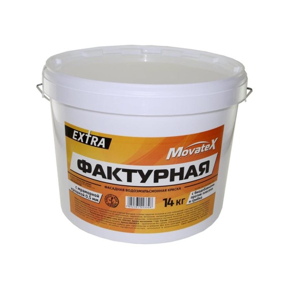Водоэмульсионная краска Movatex EXTRA фактурная, 14 кг Т13334 Водоэмульсионная краска Movatex EXTRA фактурная, 14 кг Т13334