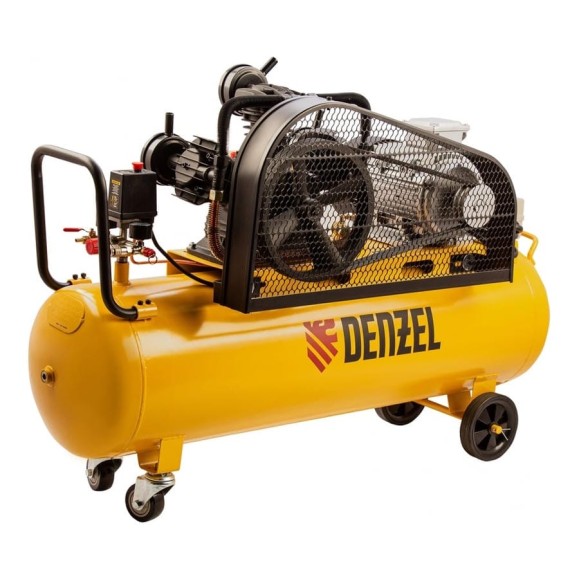 Воздушный компрессор с ременным приводом DENZEL BCW3000-T/100, 3,0 кВт, 100 литров, 520 л/мин 58118 Воздушный компрессор с ременным приводом DENZEL BCW3000-T/100, 3,0 кВт, 100 литров, 520 л/мин 58118