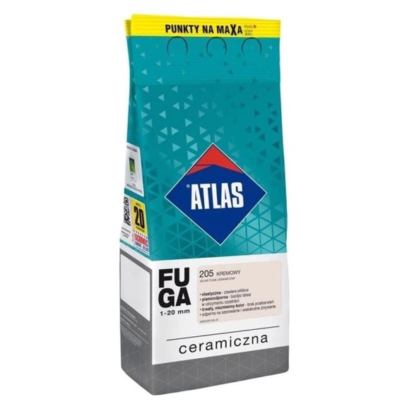 Керамическая затирка ATLAS кремовый, 2 кг (1-20 мм) 205-СER Керамическая затирка ATLAS кремовый, 2 кг (1-20 мм) 205-СER