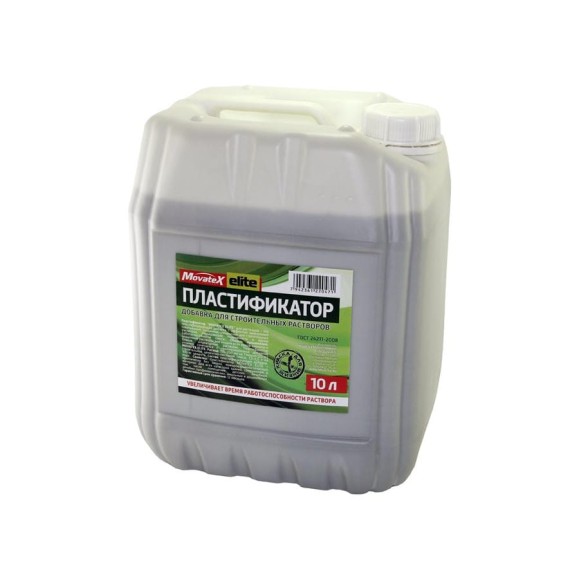 Пластификатор Movatex Elite добавка для строительных растворов, 10 л Т31834 Пластификатор Movatex Elite добавка для строительных растворов, 10 л Т31834