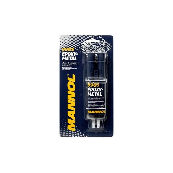 Клей MANNOL EPOXY METAL Жидкий металл 30 г 2404 Клей MANNOL EPOXY METAL Жидкий металл 30 г 2404