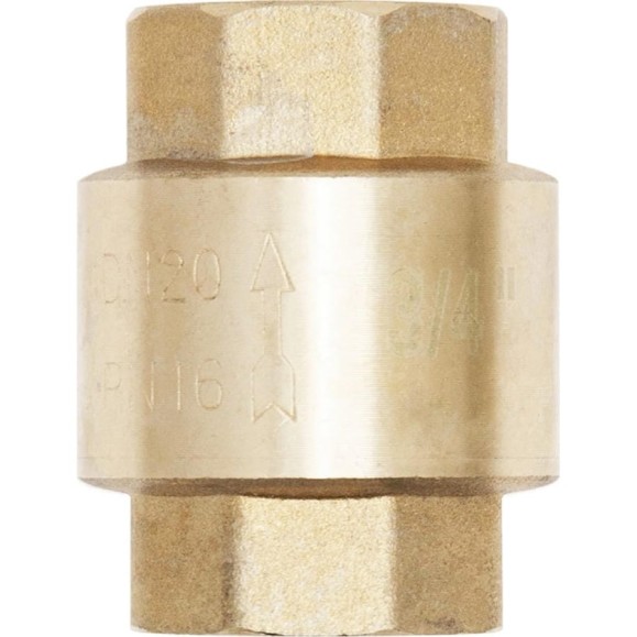 Обратный клапан MasterProf 3/4" латунный сердечник ИС.080372 Обратный клапан MasterProf 3/4" латунный сердечник ИС.080372