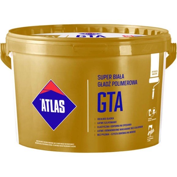 Шпаклевочная масса супер белая полимерная GTA ATLAS GG-R2U-18 Шпаклевочная масса супер белая полимерная GTA ATLAS GG-R2U-18