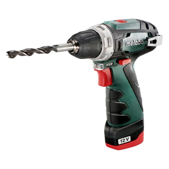 Аккумуляторная дрель-шуруповерт Metabo PowerMaxx BS 12 В, 2х2.0, LC12, патрон, кейс 600984500 Аккумуляторная дрель-шуруповерт Metabo PowerMaxx BS 12 В, 2х2.0, LC12, патрон, кейс 600984500