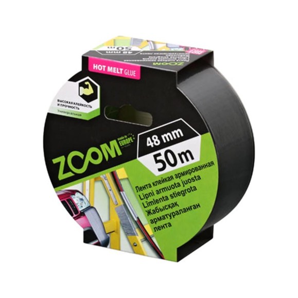Армированная клейкая лента ZOOM 48 мм х 50 м 02-5-4-004 Армированная клейкая лента ZOOM 48 мм х 50 м 02-5-4-004