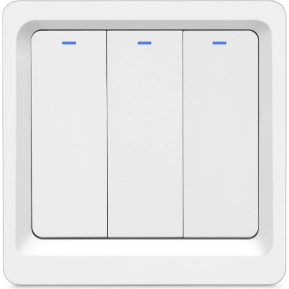 Умный выключатель HIPER Smart wall 3-Way Touch Switch B03/ встраиваемый 3 кнопки механика HDY-SB03