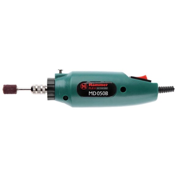 Мини-дрель Hammer Flex 12 В, 1-3.2 мм, 15000 об/мин, аксессуары 80 шт, в блистере MD050B Мини-дрель Hammer Flex 12 В, 1-3.2 мм, 15000 об/мин, аксессуары 80 шт, в блистере MD050B