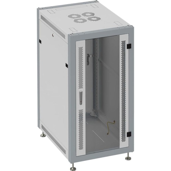 Монтажный напольный шкаф SYSMATRIX, 33U 600х800х1600 передняя дверь-стекло, задняя сплошная SL 6833.712 Монтажный напольный шкаф SYSMATRIX, 33U 600х800х1600 передняя дверь-стекло, задняя сплошная SL 6833.712