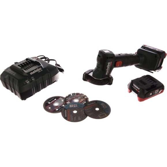 Аккумуляторная угловая шлифмашина Metabo PowerMaxx CC 12 BL 2x4.0 600348800 Аккумуляторная угловая шлифмашина Metabo PowerMaxx CC 12 BL 2x4.0 600348800