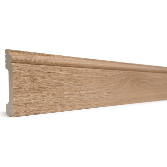 Напольный плинтус Decor-Dizayn ударопрочный, влагостойкий, орех, 79х13х2400 мм 005-90SH Напольный плинтус Decor-Dizayn ударопрочный, влагостойкий, орех, 79х13х2400 мм 005-90SH