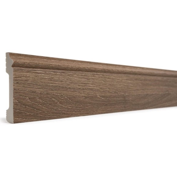 Напольный плинтус Decor-Dizayn ударопрочный, влагостойкий, ясень 79х13х2400 мм 005-92SH Напольный плинтус Decor-Dizayn ударопрочный, влагостойкий, ясень 79х13х2400 мм 005-92SH