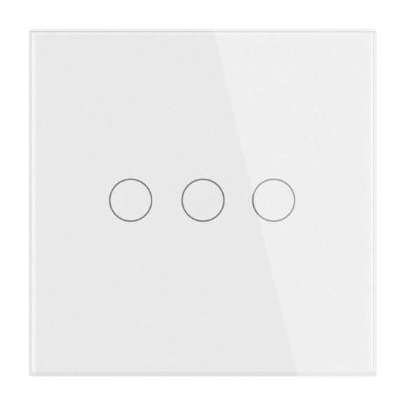 Умный выключатель HIPER Smart wall 3-Way Touch Switch IoT T03W/ встраиваемый 3 кнопки HDY-ST03W Умный выключатель HIPER Smart wall 3-Way Touch Switch IoT T03W/ встраиваемый 3 кнопки HDY-ST03W